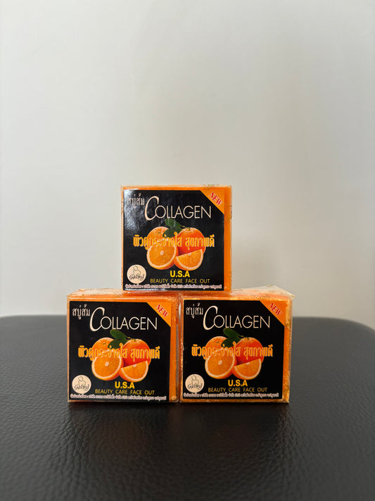 Savon collagen orange (Vendu par 2)