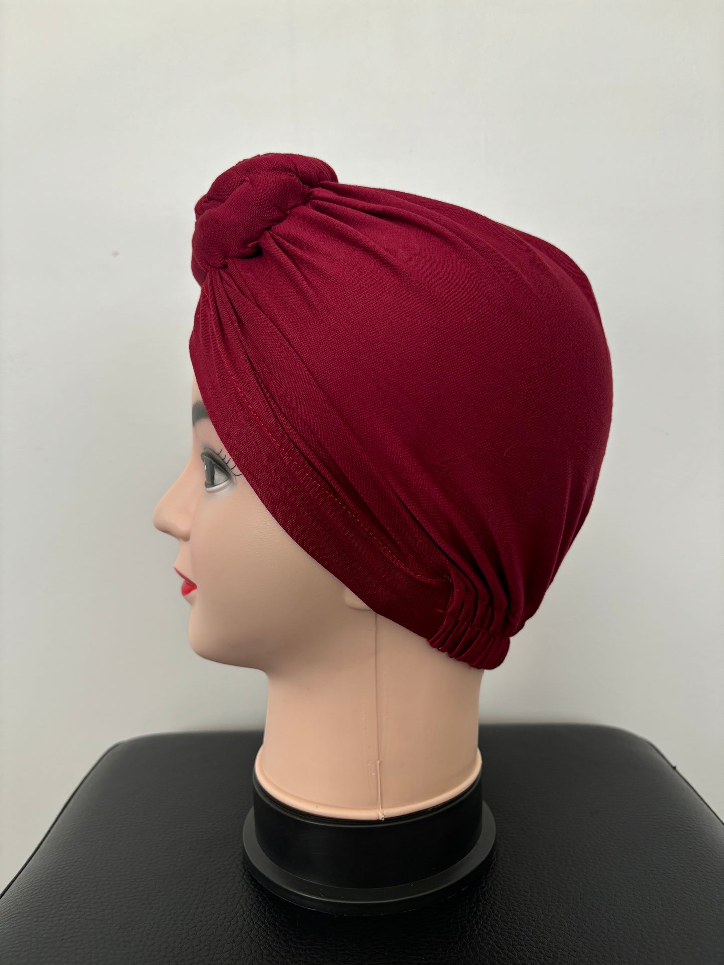 Turban « Rouge bordeaux »