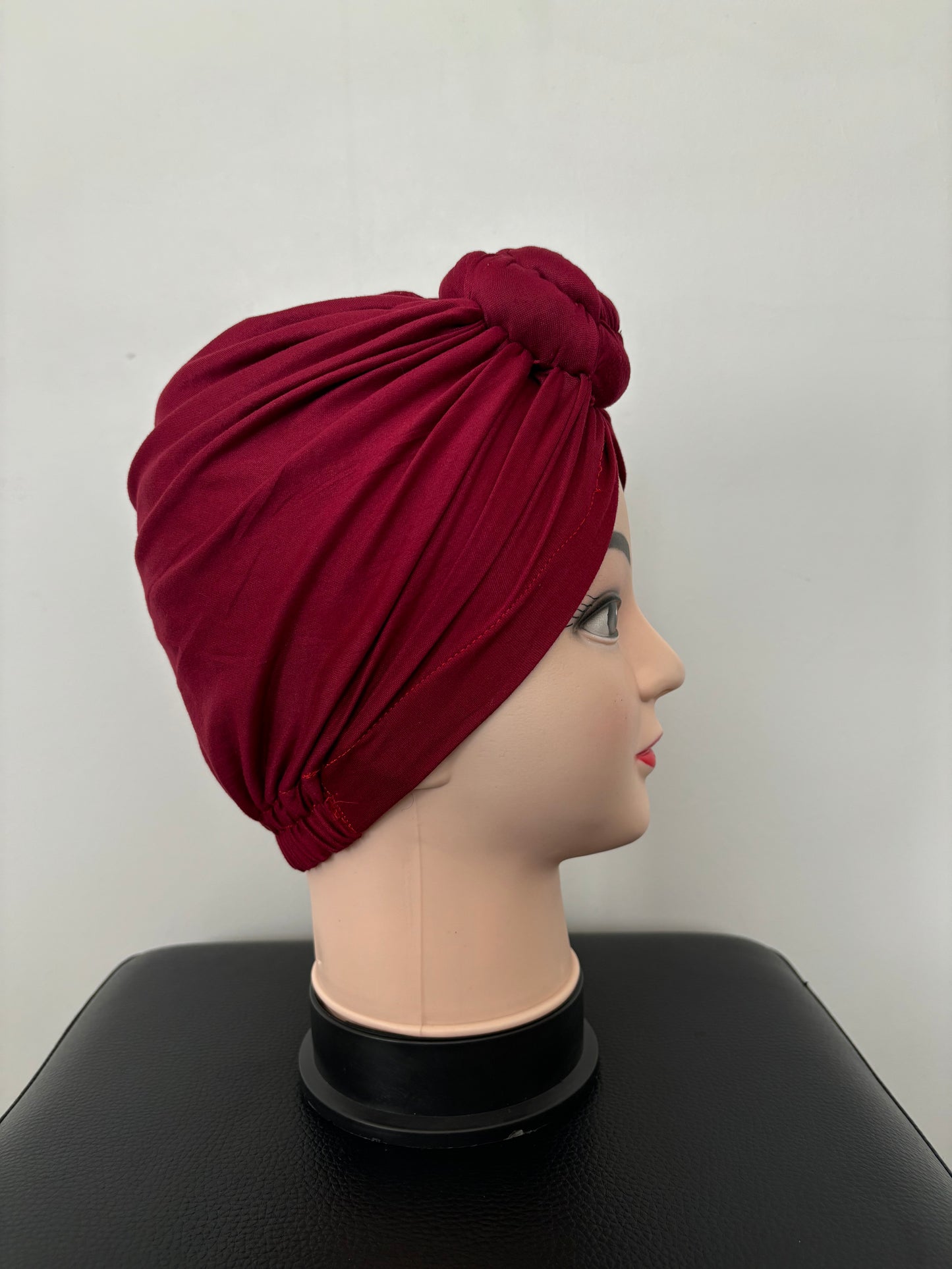 Turban « Rouge bordeaux »