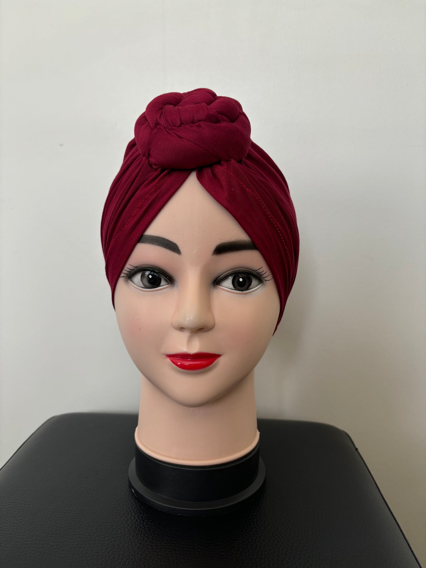 Turban « Rouge bordeaux »