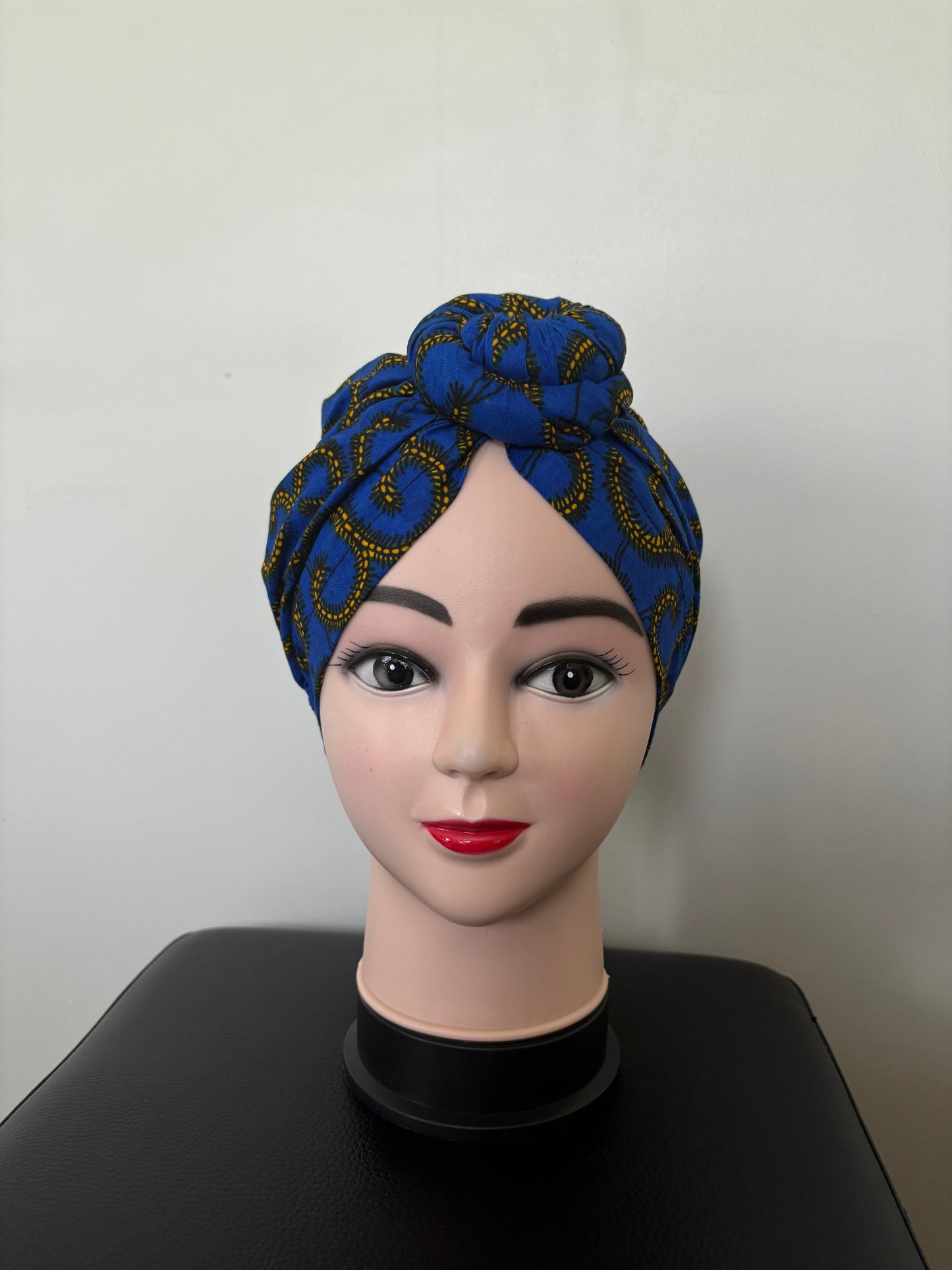 Turban « Blue & Yellow »