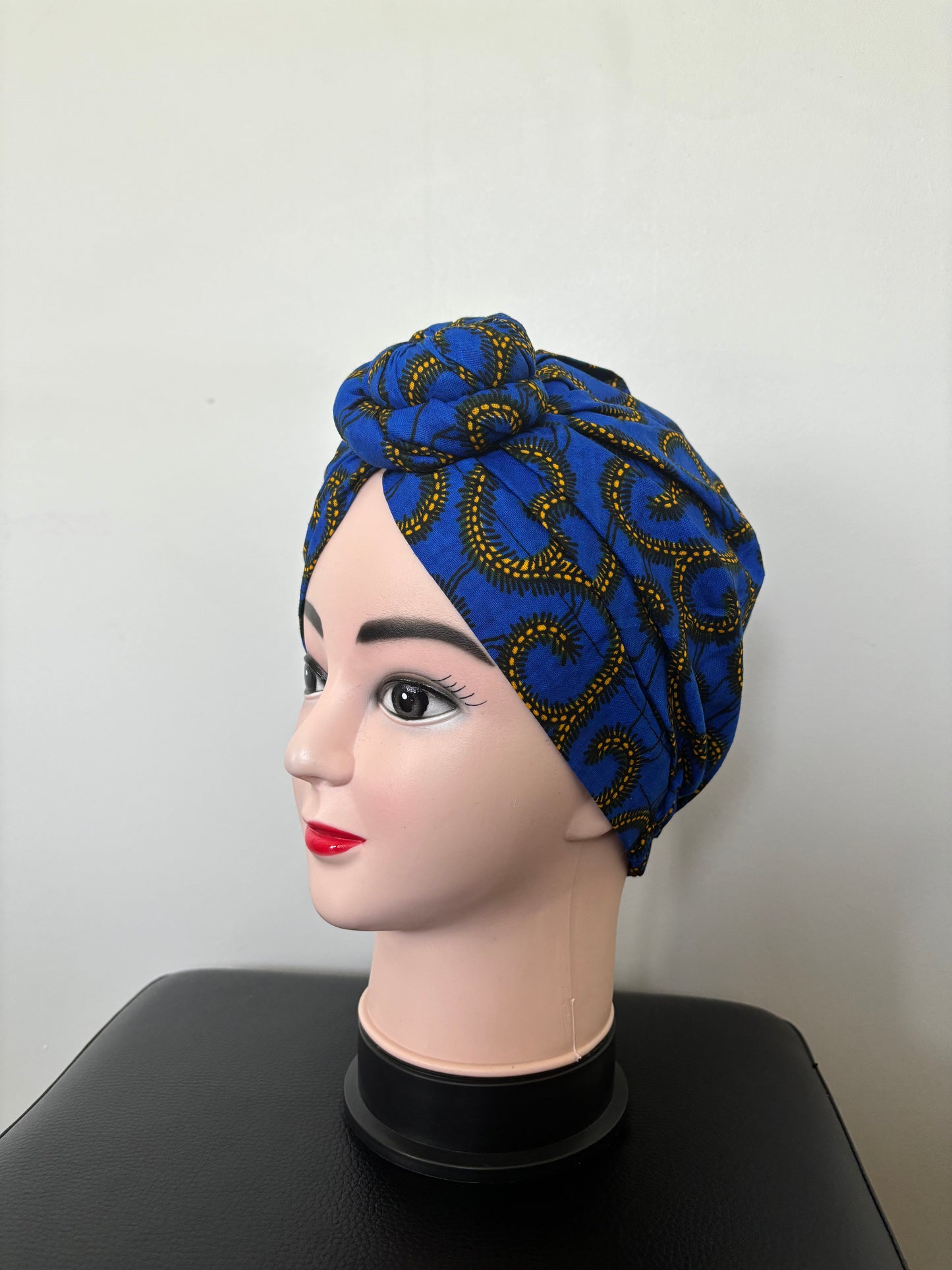 Turban « Blue & Yellow »