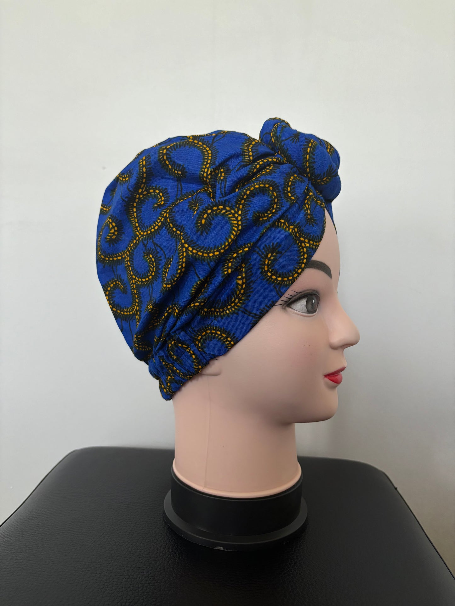 Turban « Blue & Yellow »